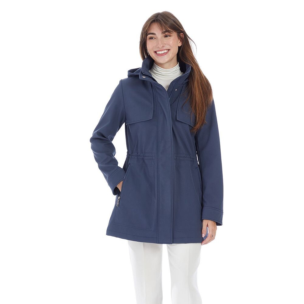 

Женская всесезонная куртка Nine West Soft Shell, цвет Blue Steel