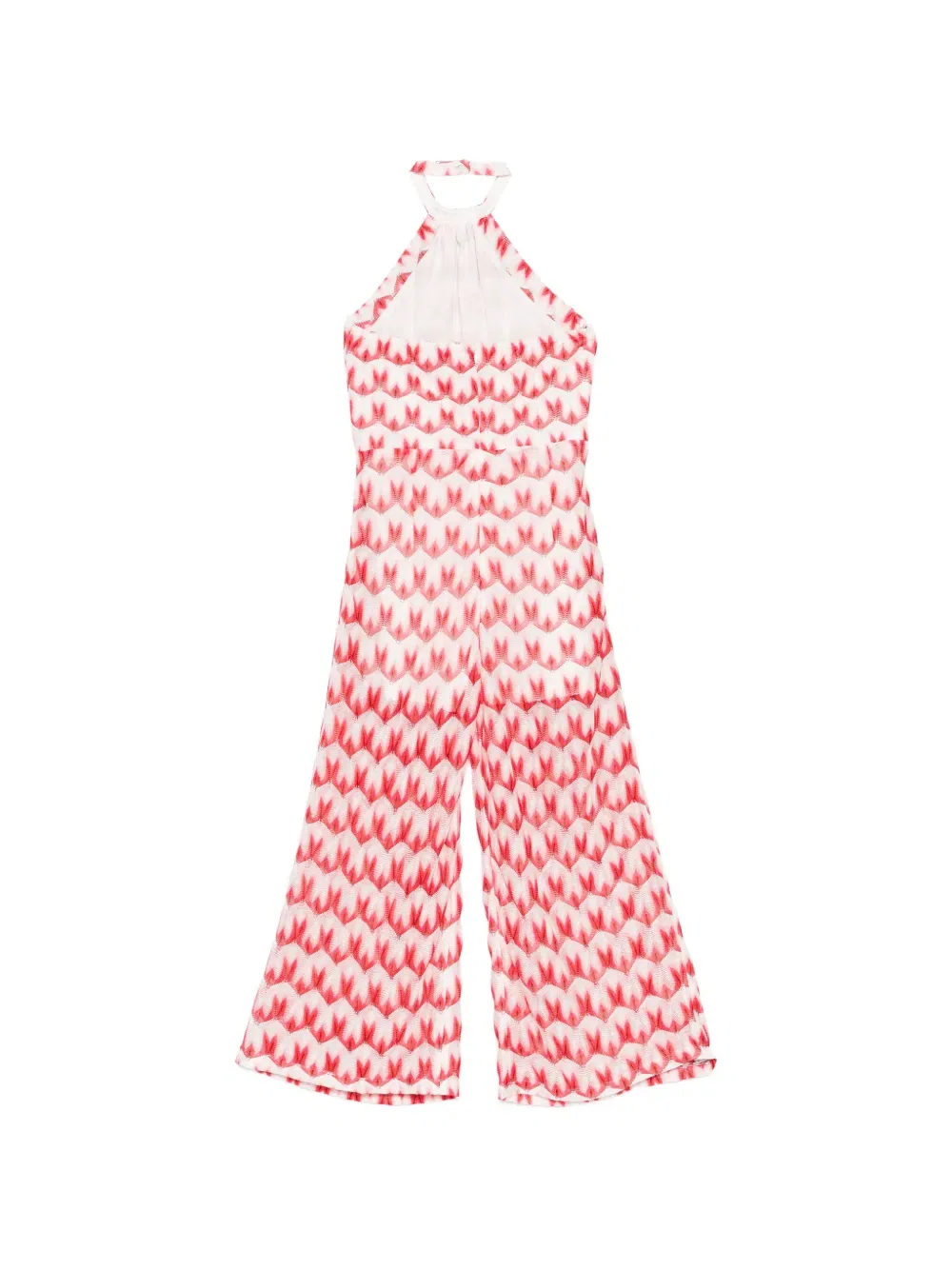 Комбинезон с узором и завязками на шее Missoni Kids, белый — фото 2