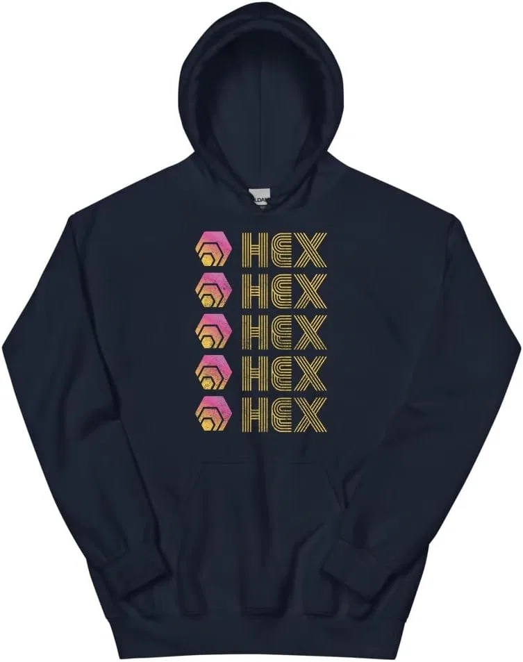 Худи унисекс Hex Crypto, пуловер с капюшоном Hex Cryptocurrency, подарки для криптоэнтузиастов