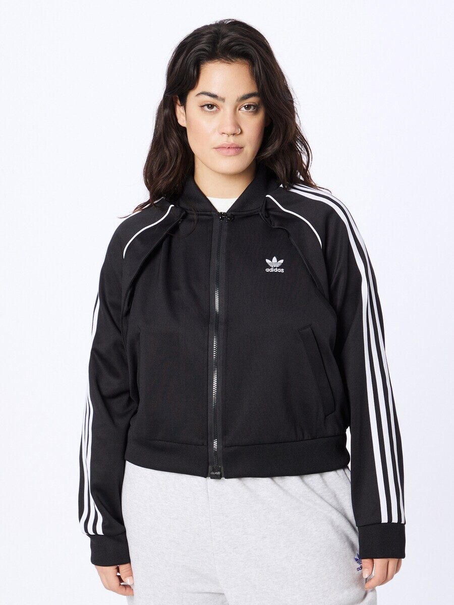 Толстовка с капюшоном на молнии ADIDAS ORIGINALS Zip-Up Hoodie Always Original Sst, черный — фото 2