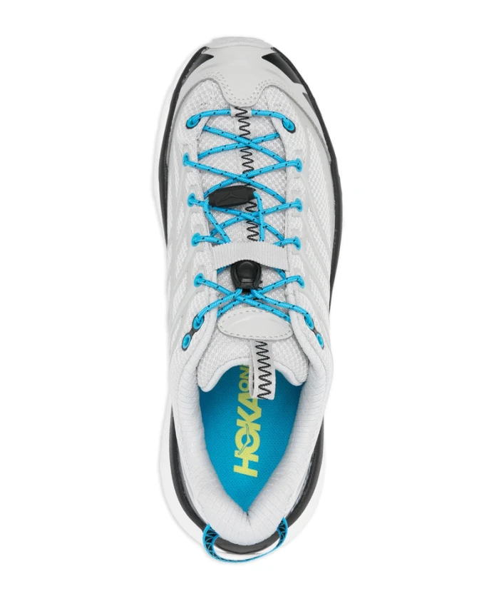 Светло-Серые кроссовки на шнуровке Hoka One One, серый — фото 3