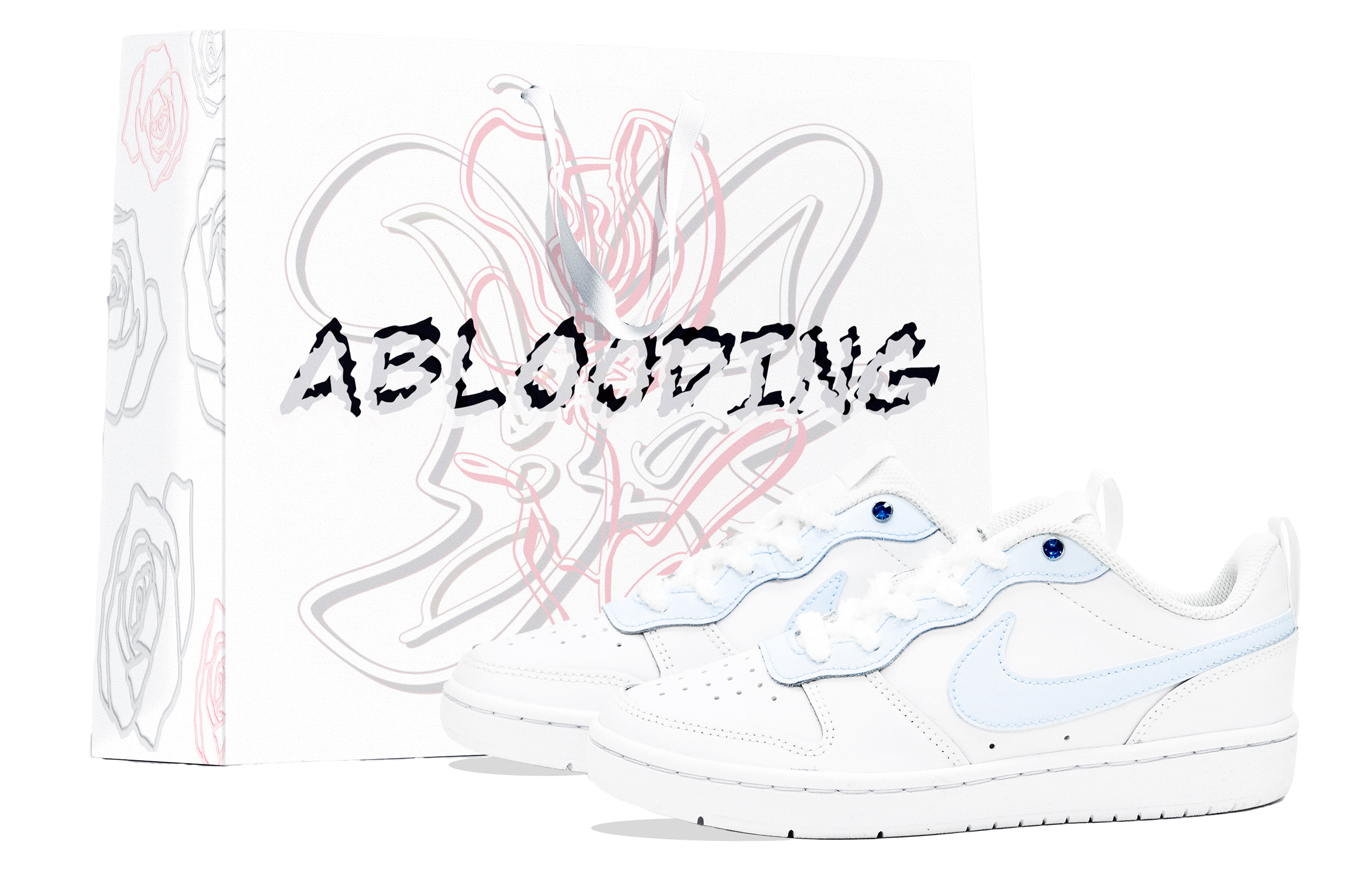 

Детские кроссовки для скейтбординга Court Borough Low 2 Low Top для подростков Nike, синий