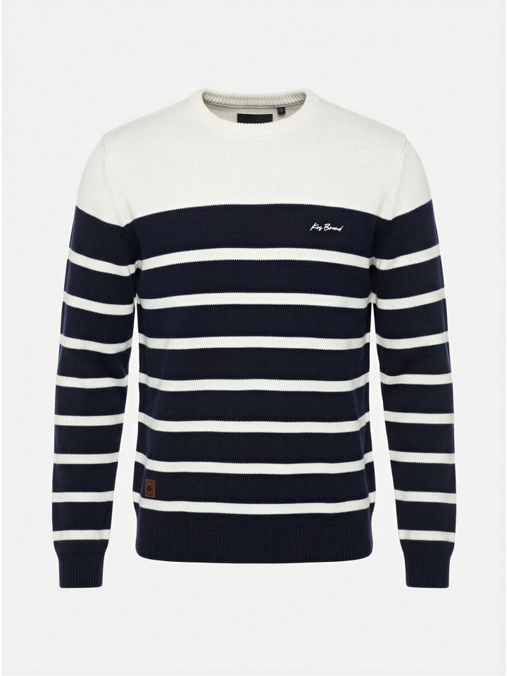 

KOROSHI Футболка с круглым вырезом из хлопчатобумажной ткани в синюю полоску