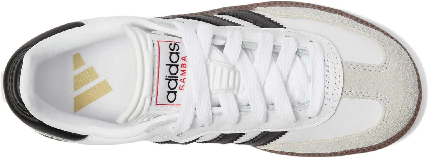 Кроссовки Adidas Samba OG для старших детей, белый/черный — фото 3