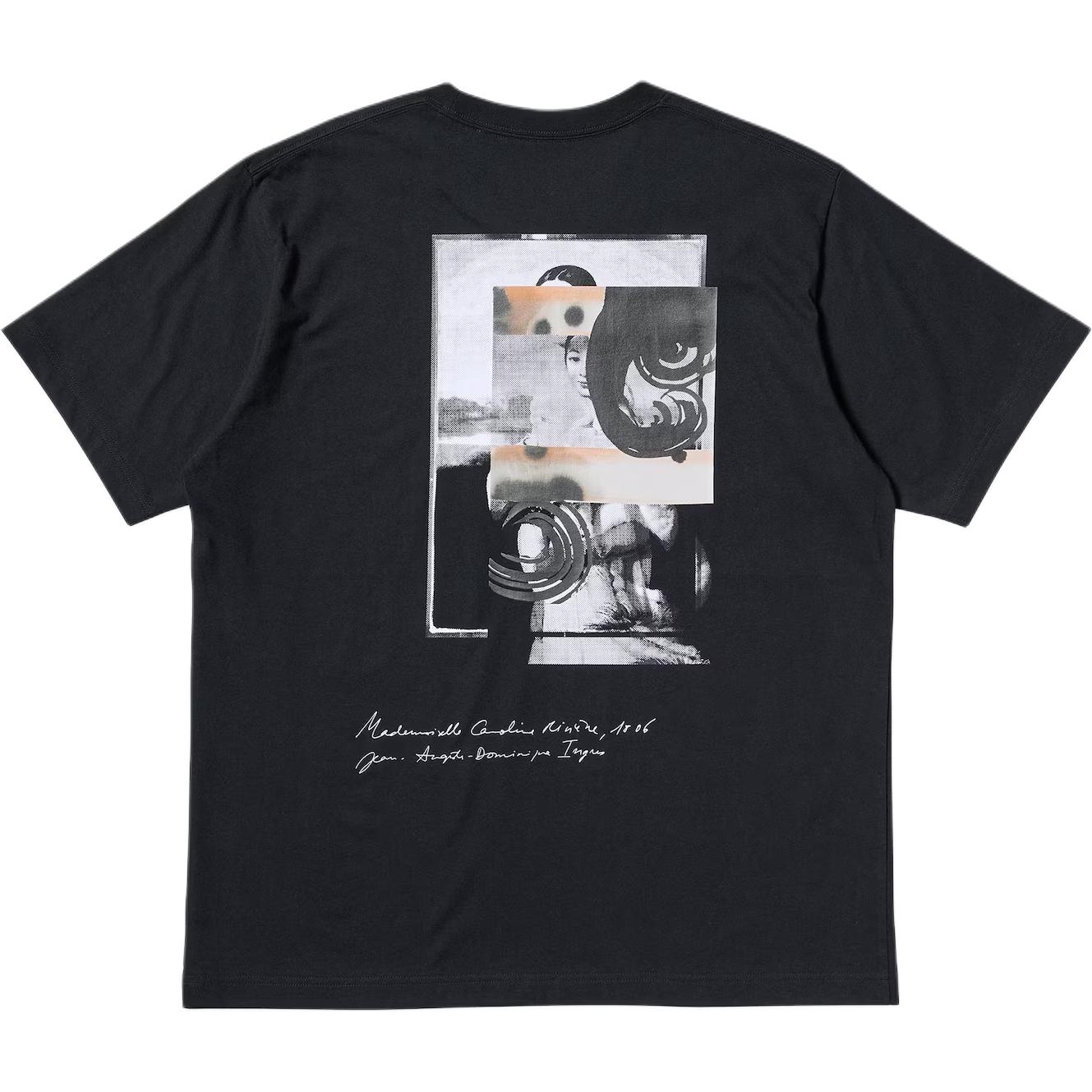 

UNIQLO Футболка Louvre X Camille Henrot Collaboration, унисекс, черные