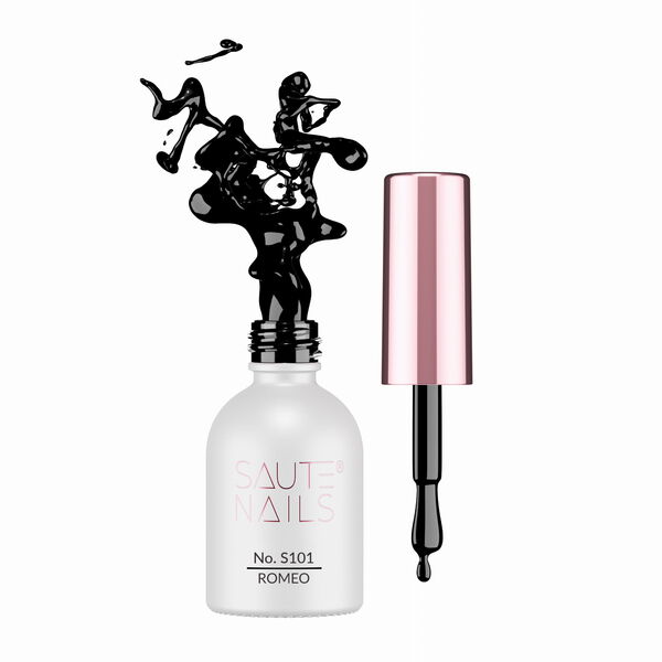 

Гибридный лак s101 romeo, 8 мл Saute Nails, цвет black