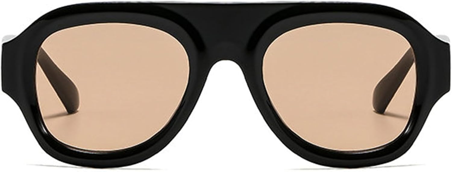 

Солнцезащитные очки Helena Retro Oversized овальной формы для женщин, модные градиентные черные очки с защитой от УФ-излучения UV400, трендовые мужские солнцезащитные очки-пилот, C2