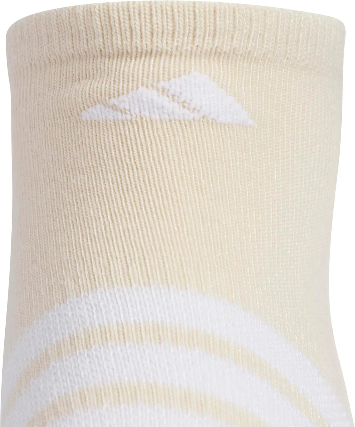 Женские амортизирующие носки Adidas, невидимки (3 пары). Прочные и удобные, Crystal Linen Beige/White/Chalky Brown/Striped — фото 4