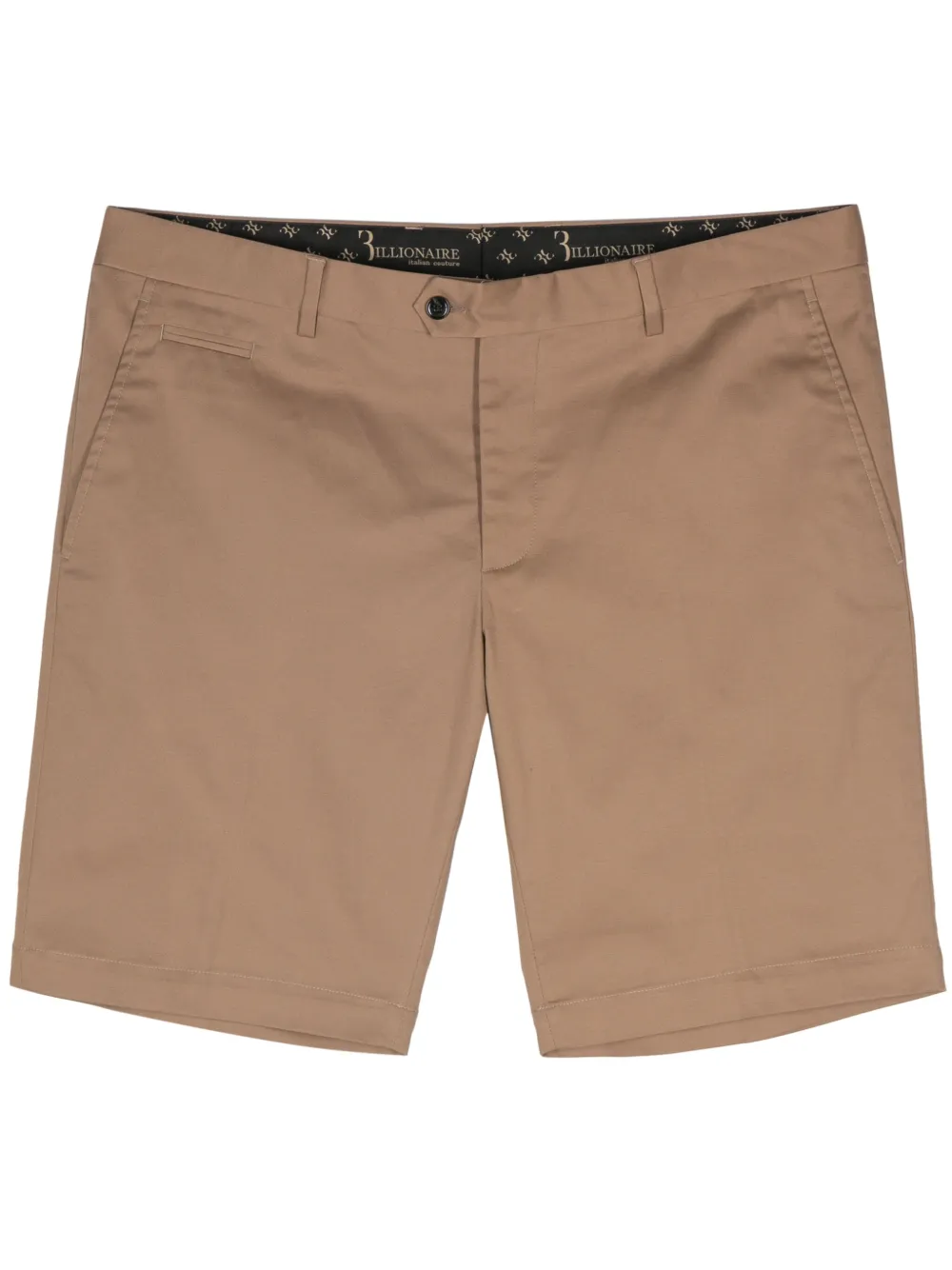 

Шорты строгого кроя с вышитым логотипом Billionaire, коричневый
