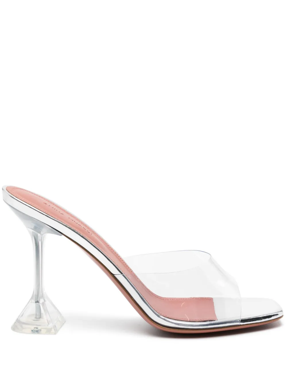 Прозрачные мюли Lupita Glass 95 Amina Muaddi, нейтральный