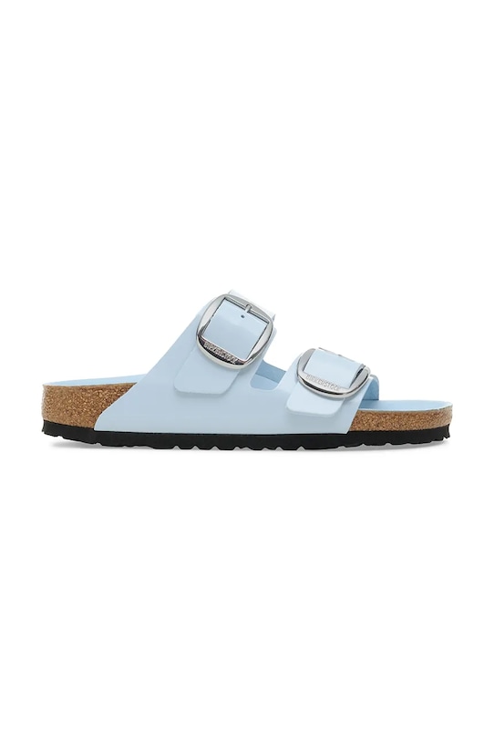 Кожаные шлепанцы Arizona с широкой пряжкой Birkenstock, синий