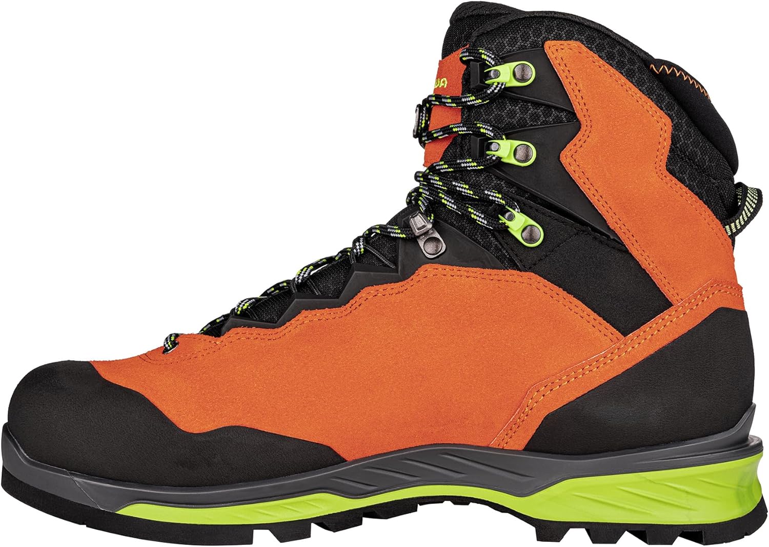 Мужские ботинки LOWA Cadin II GTX Mid из замши и текстиля, Flame Lime — фото 3