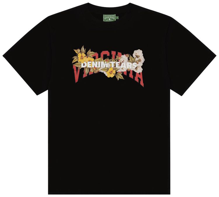 

Футболка Denim Tears Virginia Tears, черная