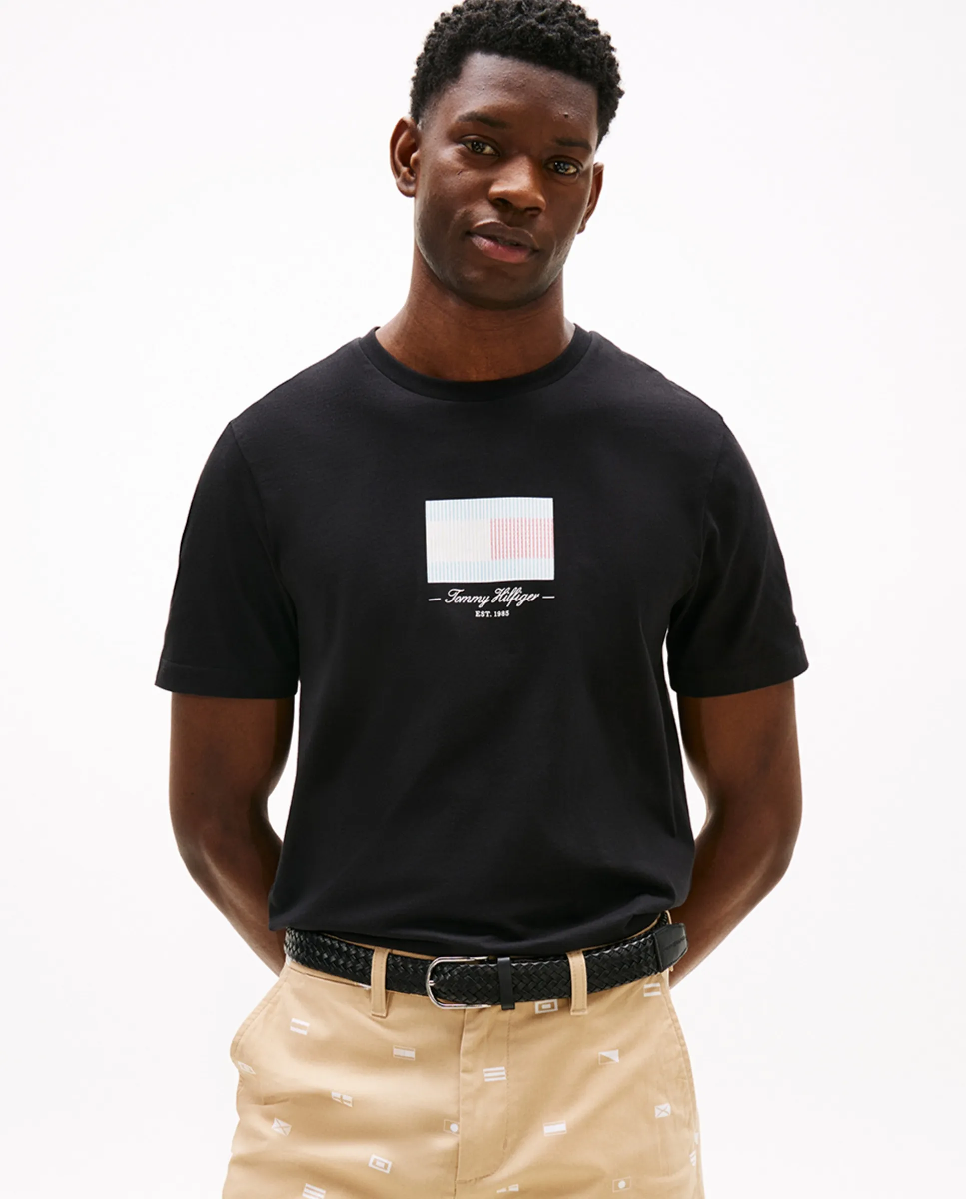 

Мужская футболка с коротким рукавом Tommy Hilfiger, черный
