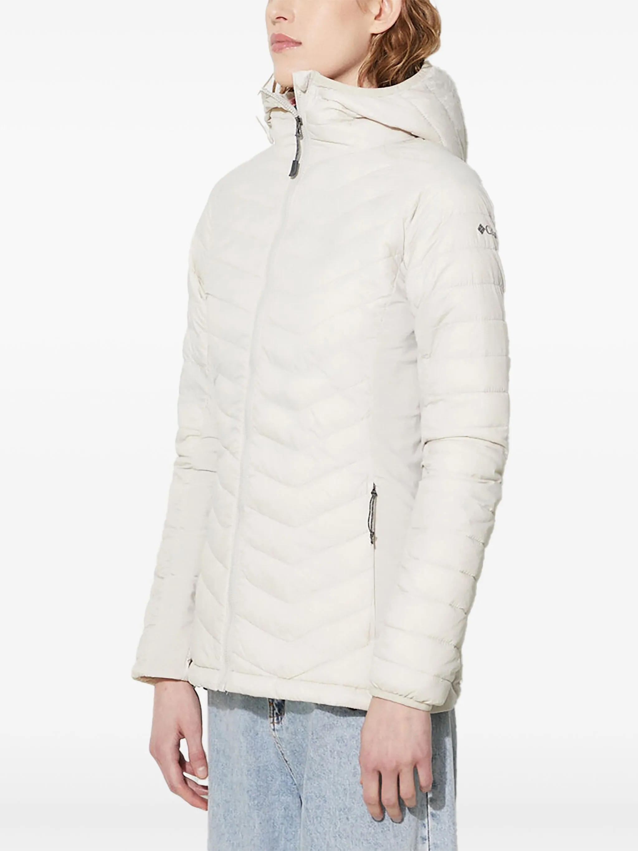 

Пуховик с капюшоном Columbia, белый