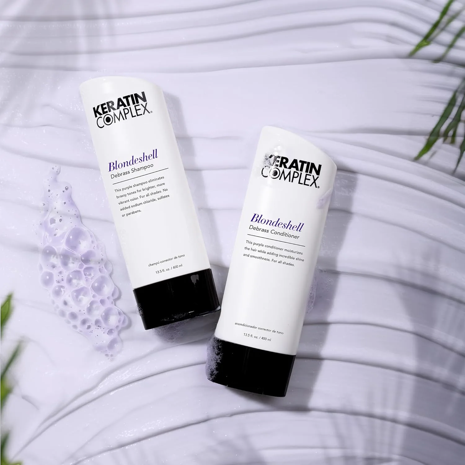 Шампунь Keratin Complex Blondeshell Debras 765.45 г (2 шт.), purple