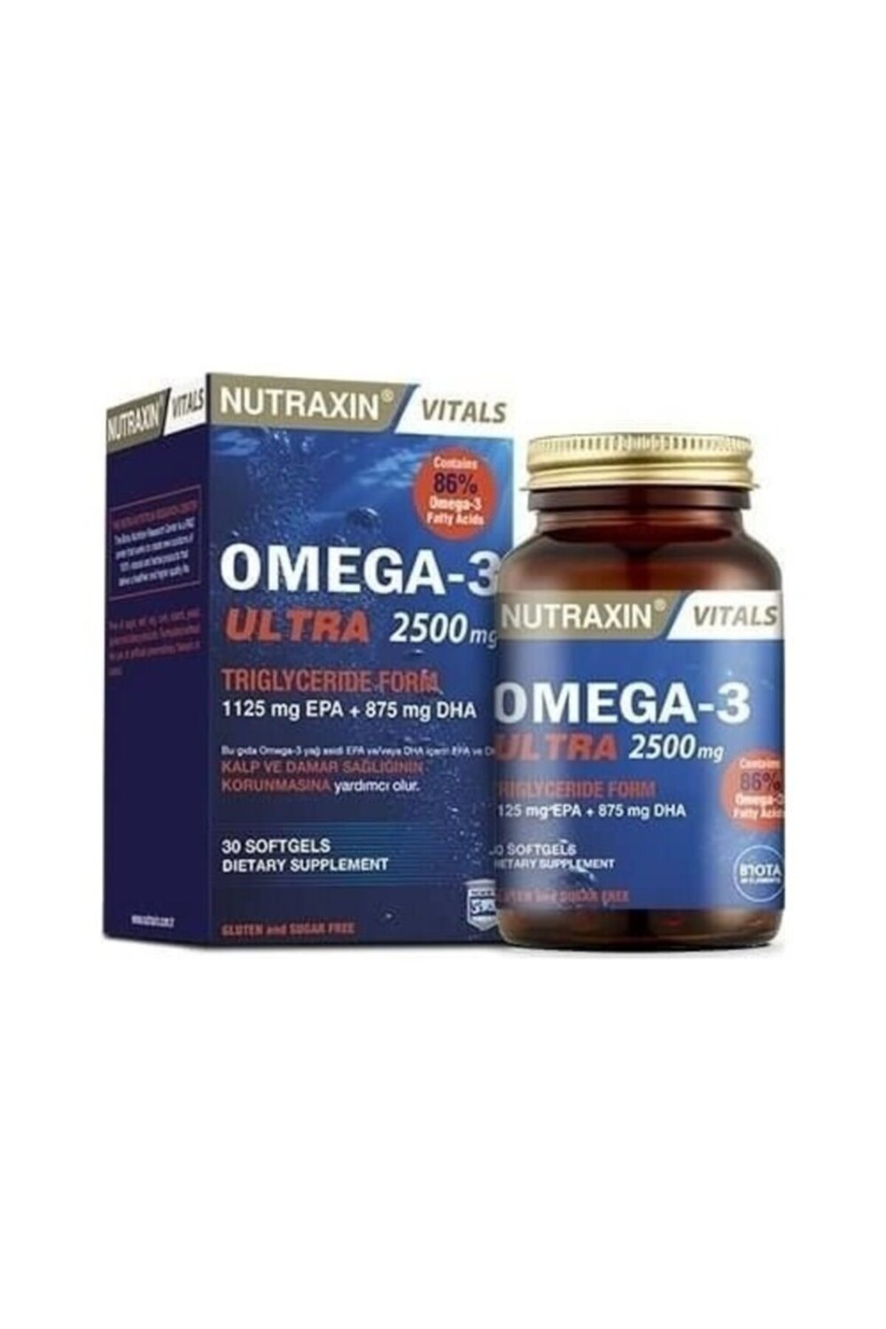 

Nutraxin Vitals Omega-3 Ultra 2500 мг 30 мягких капсул