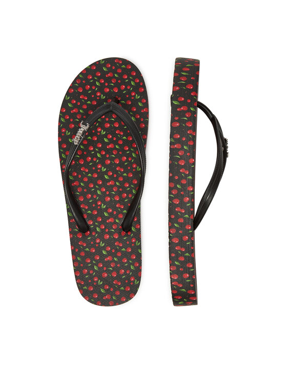 Вьетнамки 800291A Juicy Couture, чёрный