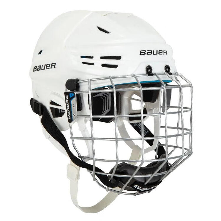 

BAUER Новый хоккейный шлем RE-AKT 55 для детей и взрослых, белый, размер L