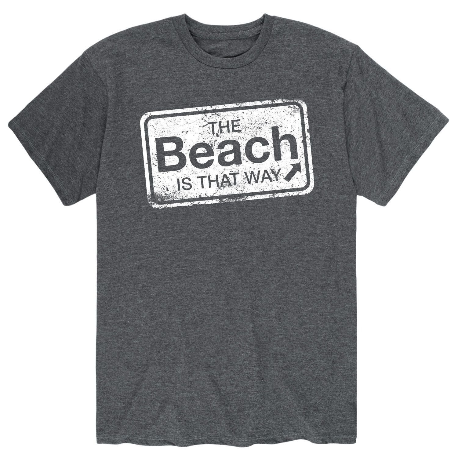 

Мужская футболка The Beach Is That Way Licensed Character
