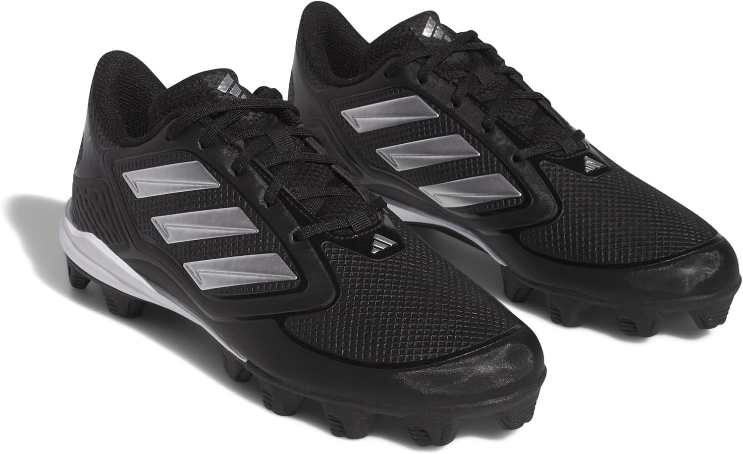 

Кроссовки adidas Purehustle 3 Mid Softball Cleats, цвет Core Black/Silver Metallic/Silver Metallic