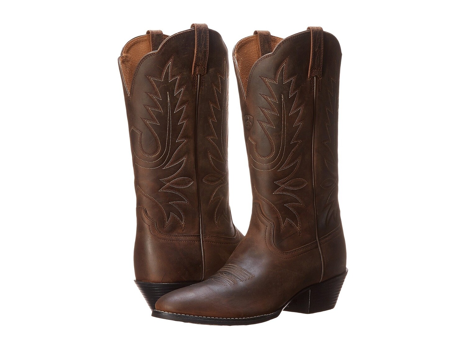 Сапоги женские Ariat Heritage ковбойские с вышивкой, коричневый — фото 4