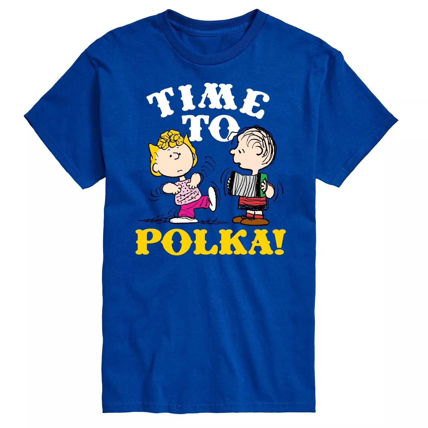 

Футболка в горошек Big & Tall Peanuts Time To, Blue Licensed Character, синий