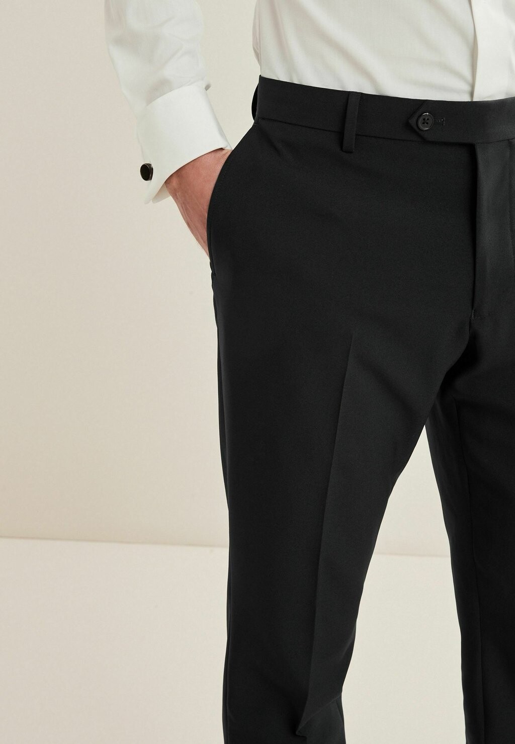 Костюмные брюки SLIM FIT ESSENTIAL Next, черный — фото 3