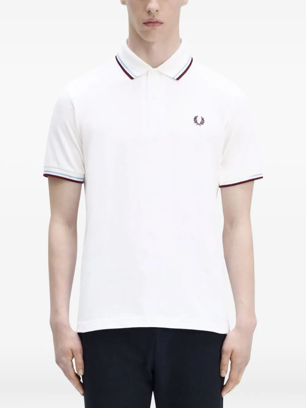 

Рубашка-поло с отложным воротником Fred Perry, белый