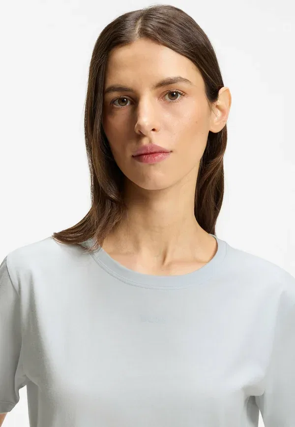 Футболка-пижама Boss, модель Ci_T-Shirt pyjama top, светло-фиолетовая — фото 4