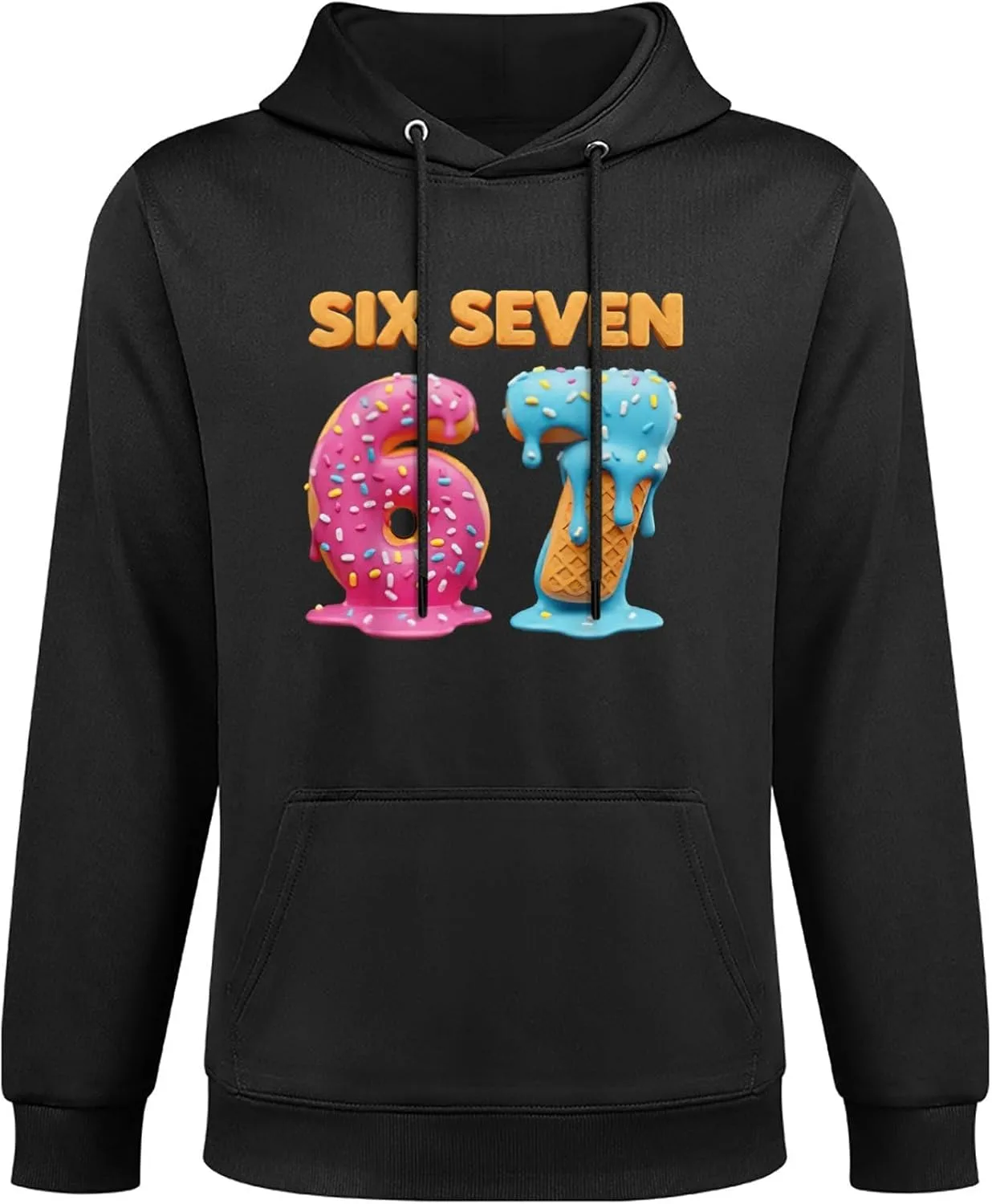 Толстовка с капюшоном Fun 67I Ice Cream Drip, классическая, с карманом — фото 3