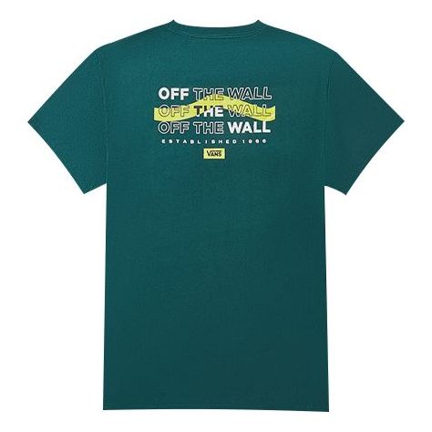 

Футболка Vans Alphabet Printing Casual Short Sleeve Couple Style Green VN0A4BRPTTZ, зеленый