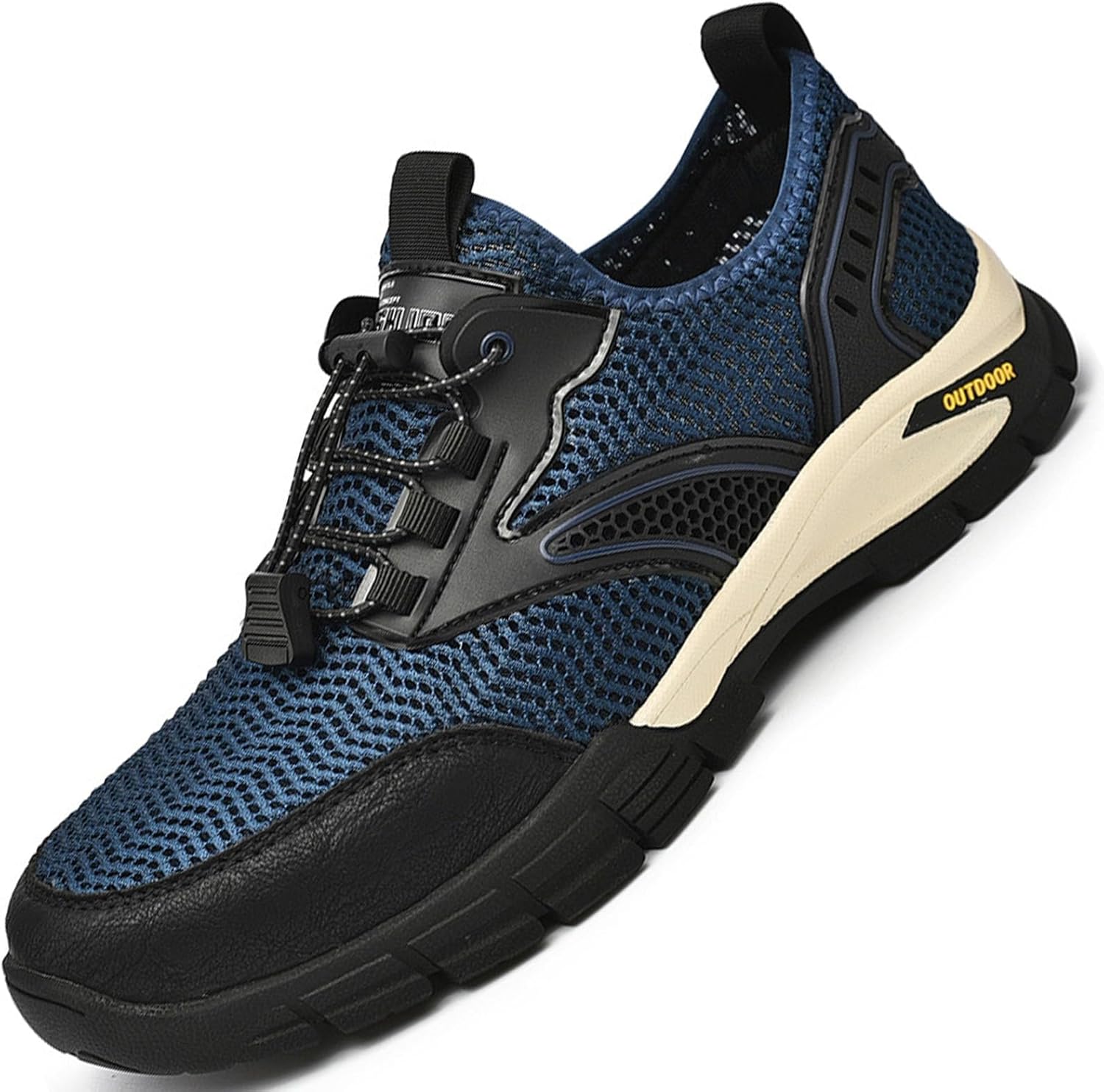 

Мужские дышащие треккинговые водонепроницаемые кроссовки AngryMonkey, повседневная обувь для прогулок на открытом воздухе, противоскользящие кроссовки для трейлового бега, модные летние мягкие кроссовки на платформе, синий