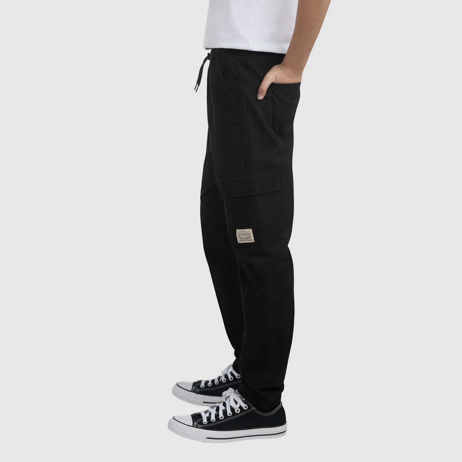 Свободные спортивные брюки-карго для мальчиков 8-20 лет Levi's, Black — фото 3