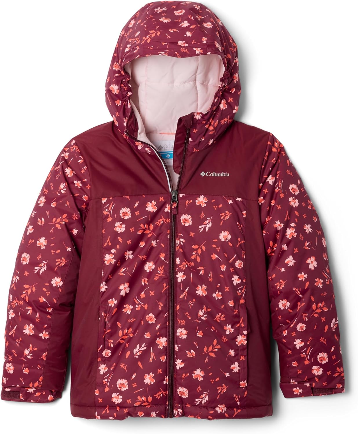 

Columbia девичья куртка Horizon Ride IV Printed, Rich Wine Watergarden/Rich Wine