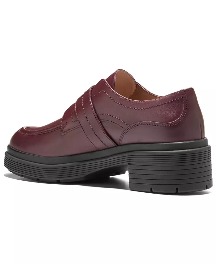 Женские оксфорды-лоферы Carlitta Monk Strap Lug Cole Haan, красный — фото 3