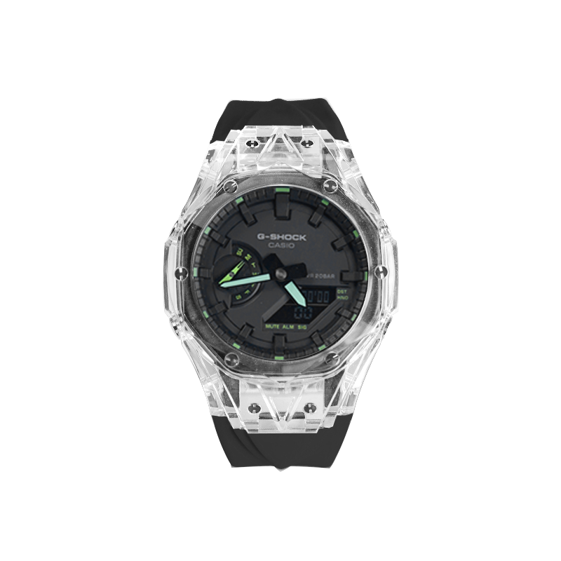 

Унисекс часы CASIO серии с двойным дисплеем жидкокристаллическим/аналоговым черные