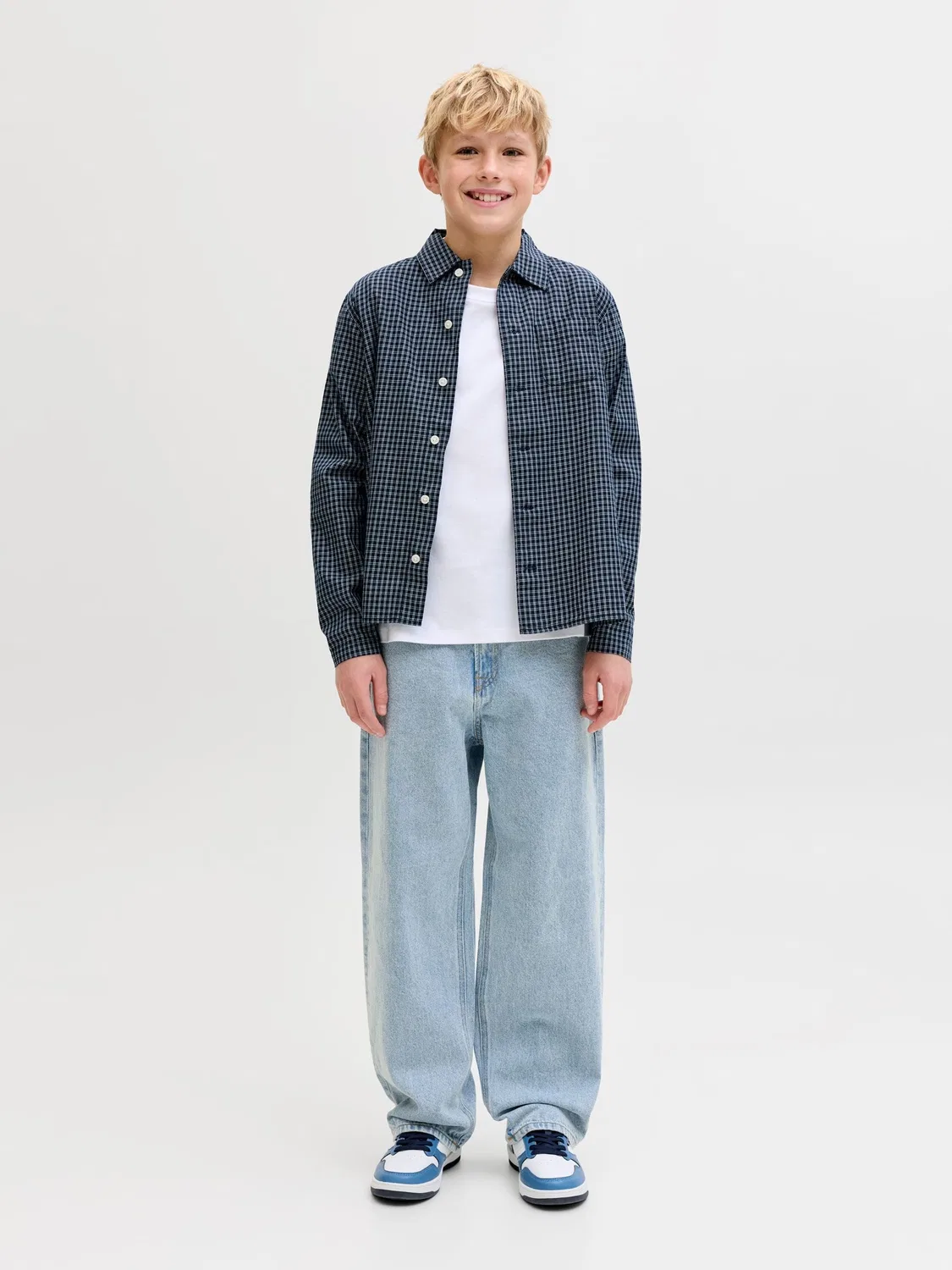 Джинсы baggy fit, JACK & JONES Junior, blue denim — фото 4