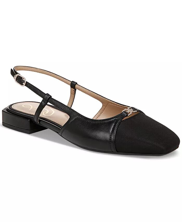 Женские туфли на плоской подошве Kara с пяткой на пятке и носком Sam Edelman, черный