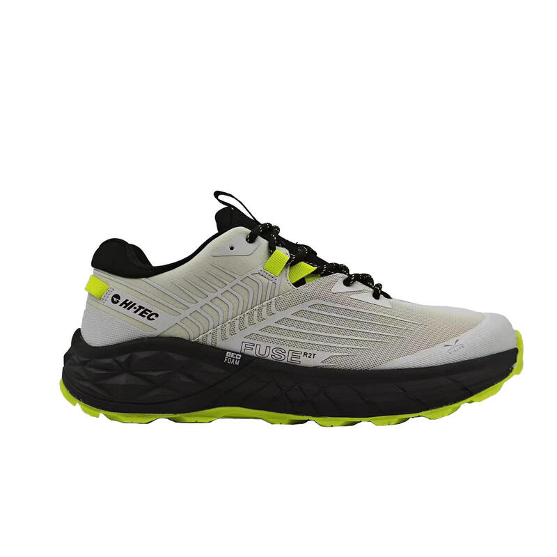 

Мужские кроссовки Hi-Tec, цвет light grey/black/lime yellow