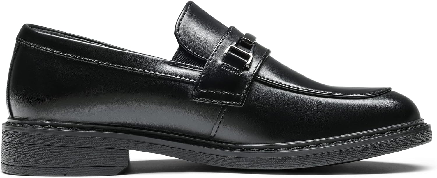 Детские лоферы Bruno Marc Boys Dress Slip-on Penny Loafer, черный — фото 3