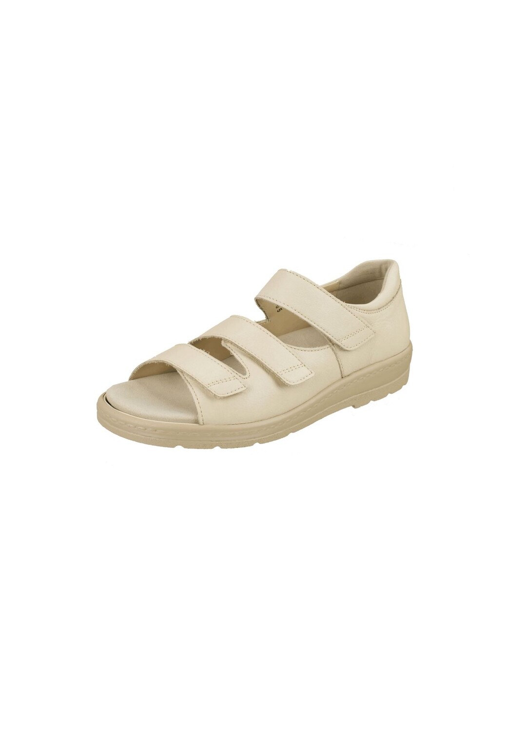 Сандалии Casablanca из гладкой кожи Natural Feet, бежевый