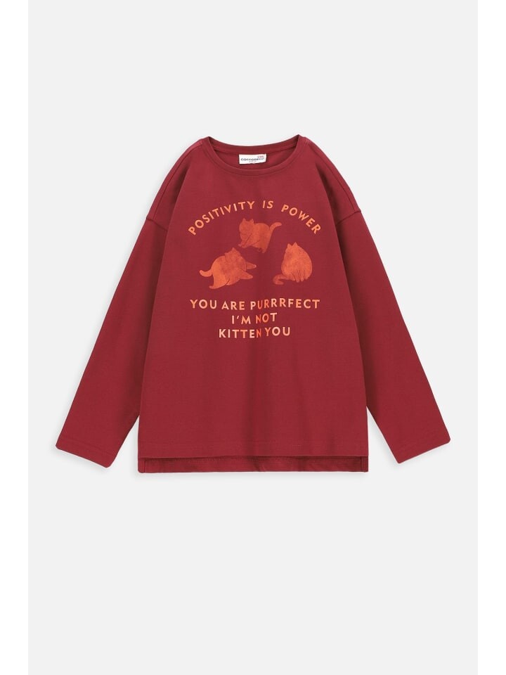 

Толстовка Coccodrillo Langärmeliges T-shirt, цвет dunkelrot