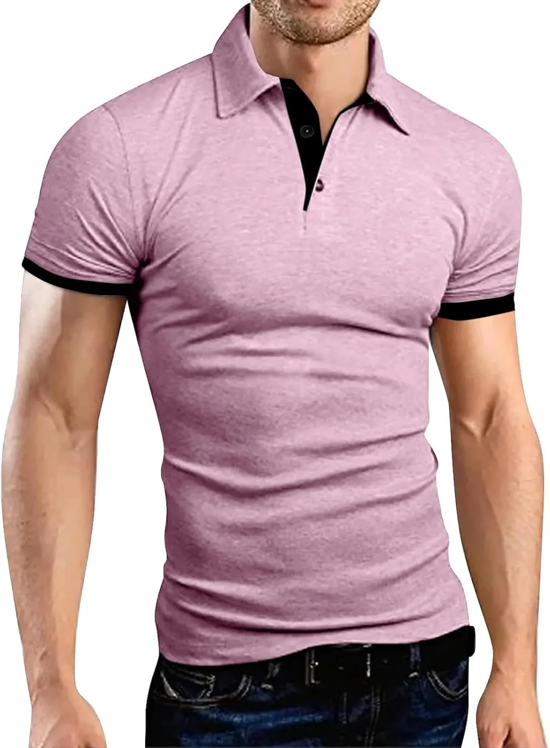 

Футболка-поло мужская, короткий рукав, Slim Fit xoxingysm