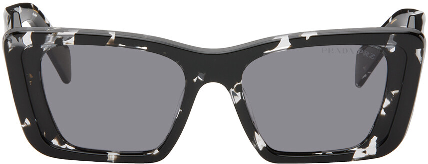 

Черные солнцезащитные очки Symbole Prada Eyewear, Black/Crystal tortoise