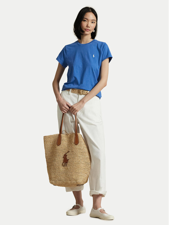 

Футболка прямого кроя 211898698034 Polo Ralph Lauren, синий