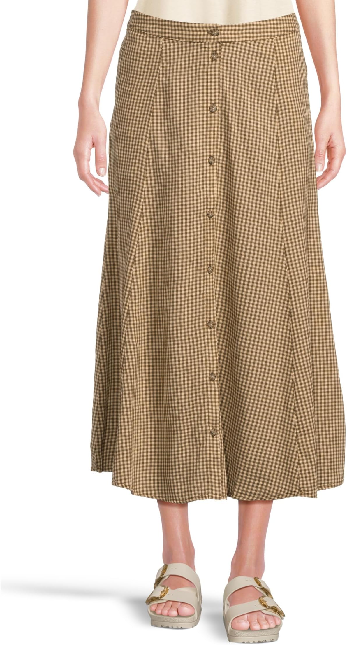

Юбка Toad&Co Manzana Paneled Midi Skirt, цвет Partridge Gingham
