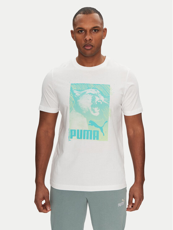 

Футболка обычного кроя Graphics Photoprint 684836 Puma, белый