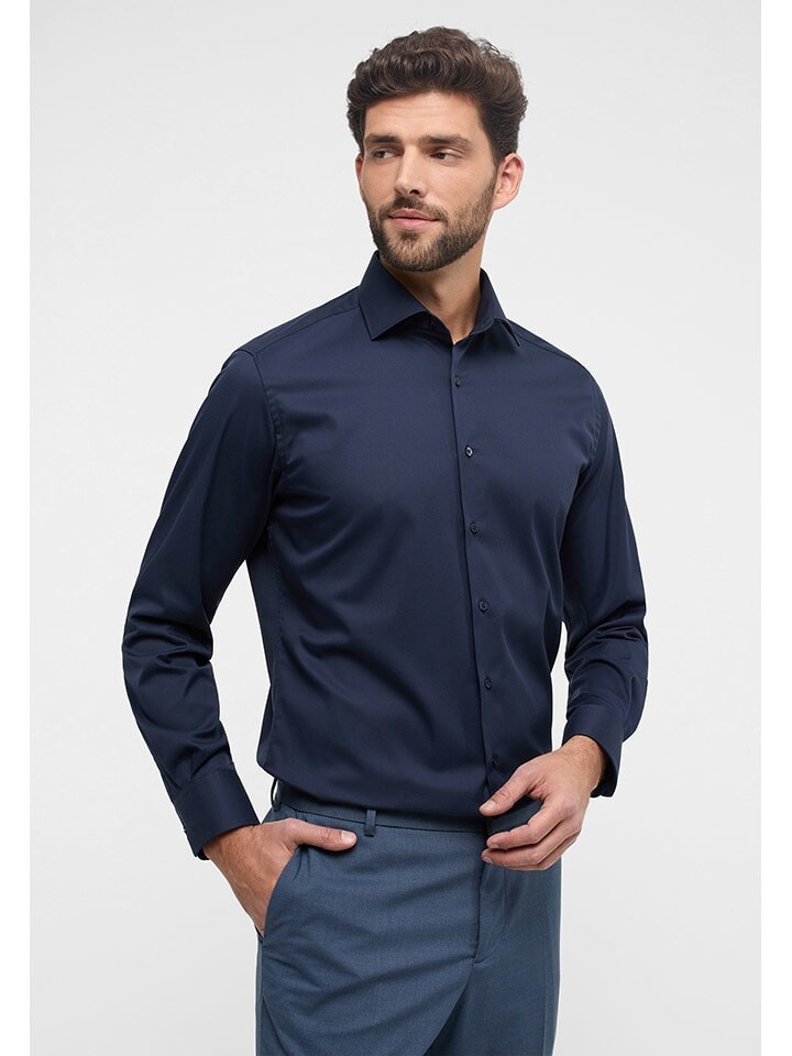 

Рубашка Eterna Hemd, темно-синий