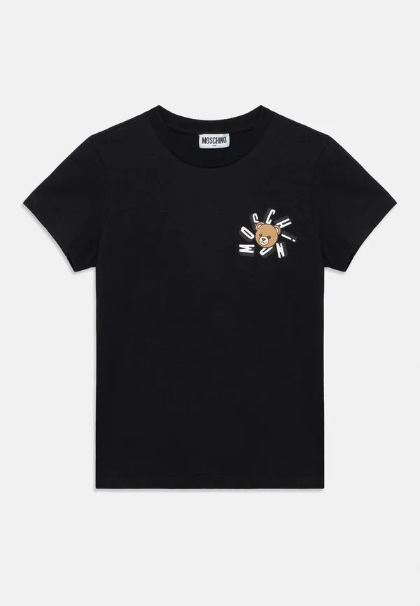 Футболка унисекс с принтом addition Moschino, Nero